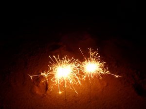 NYE Fireworks, Light and Firedancers on the Beach 2009,2010 051