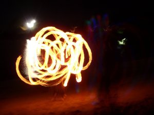 NYE Fireworks, Light and Firedancers on the Beach 2009,2010 039