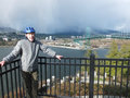 Dad overlooking Vancouver