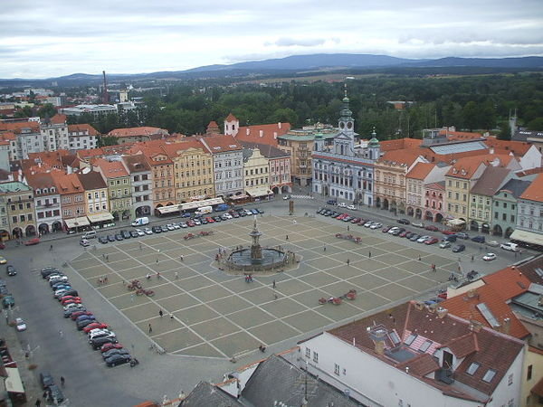 ceske budejovice town square