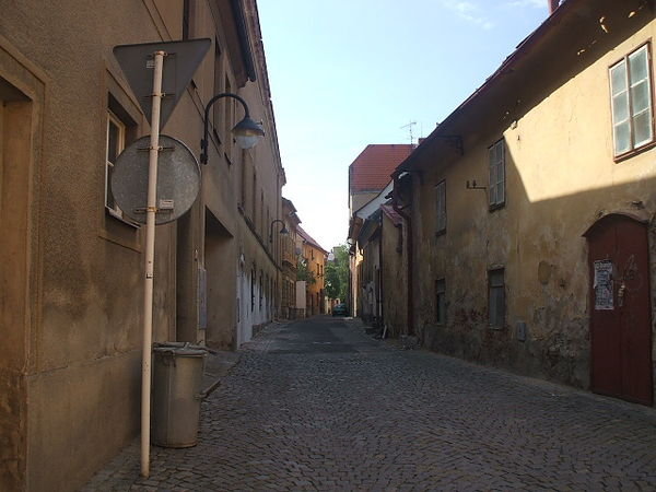 Tábor's narrow streets