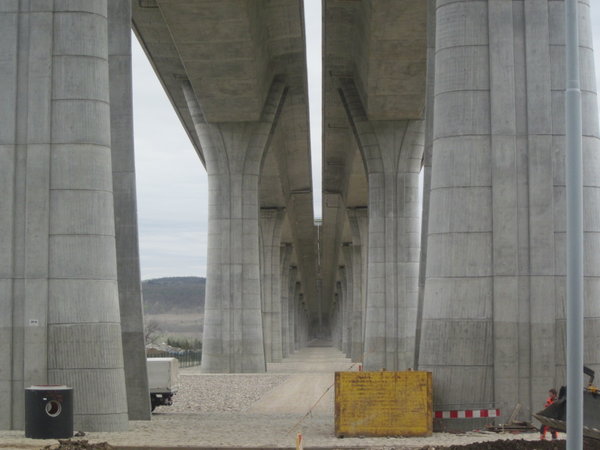 Motorway bridge in Radotín
