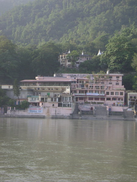 Sivananda Ashram from Across Ganges