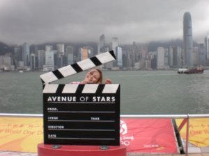 Hollie at avenue of the stars 