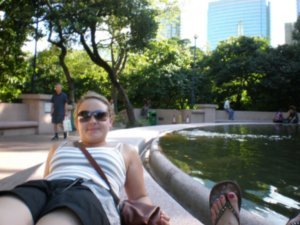 Hollie in Kowloon park 
