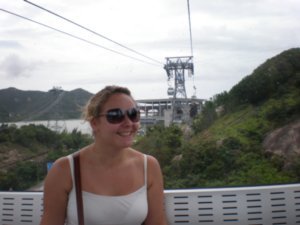Hollie on Cable car 