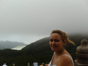 Hollie view over Ngong Ping