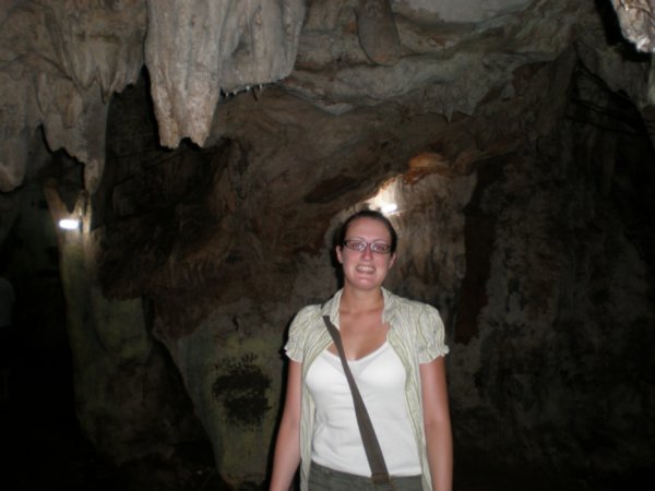 Jen in the caves 
