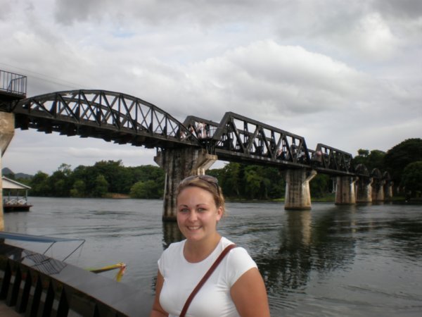 Hollie at the river Kwai bridge 