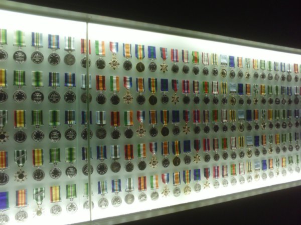 wall of medals
