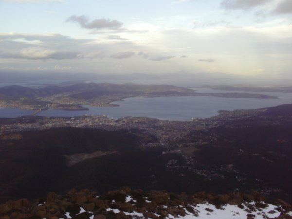view from mount wellington