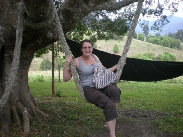 Jen on the swing