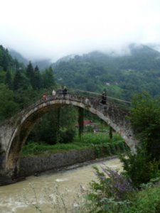 Historical bridge in the mountains