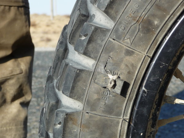Tyre repair nomad style