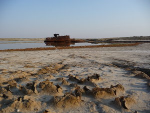 Kazakhstan - Not much left of the famous Aral Sea