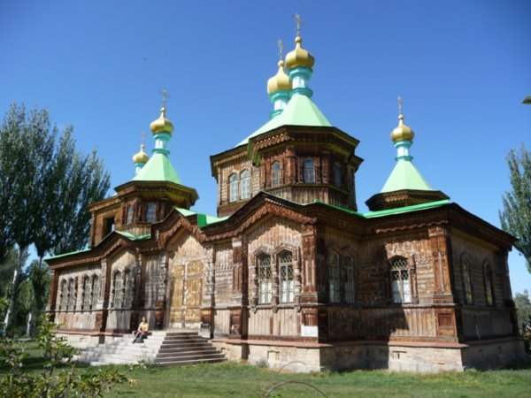 They have a wooden Orthodox church too