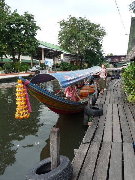 Our longtail boat through the old canals