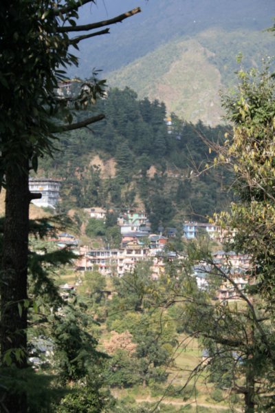 View from the Buddhist Temple in McLeodganj