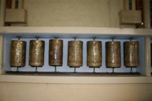 The Prayer Wheels at the McLeodganj Temple