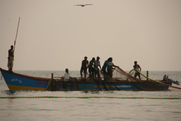 Fishermen on Patman Beach