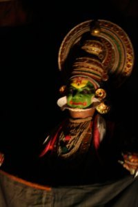 Kathakali Artist Appears on Stage