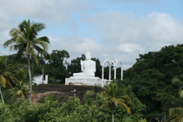 View of the White Buddha from the top of the Rock