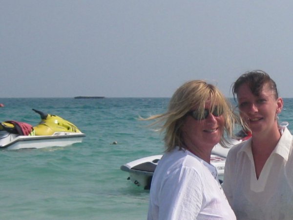 Sharon & Jane before Jet Skiing