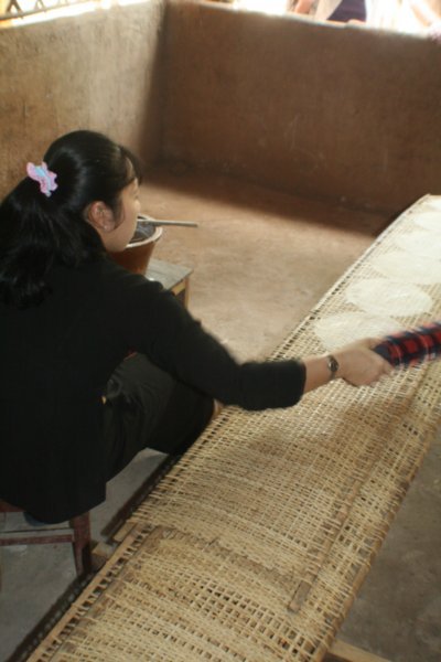 Drying Rice Paper