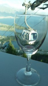 Cablecar in a glass