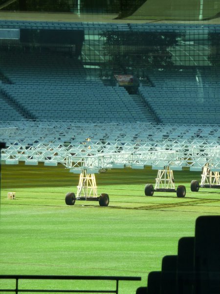Statues outside Melbourne Cricket Ground