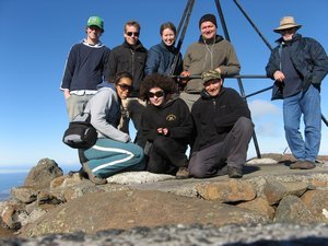 Group Picture at the Top of Mount Wellington