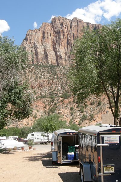 Our camp at Zion National Park