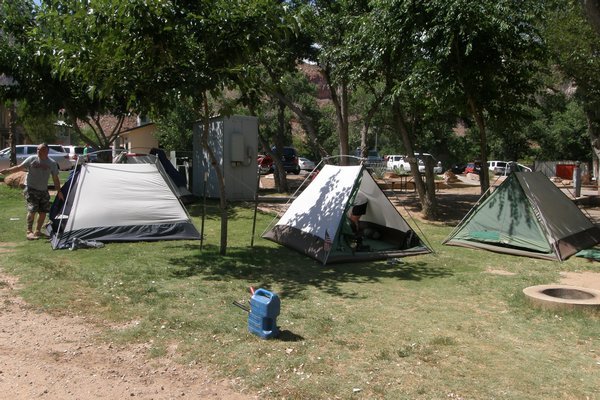 Camp at Zion National Park
