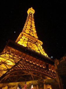 Eiffel Tower in light