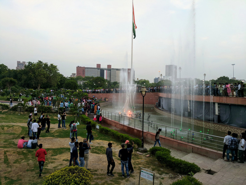 Water show at Central Park in Connaught Place