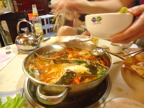 Hot Pot Meal in Dali