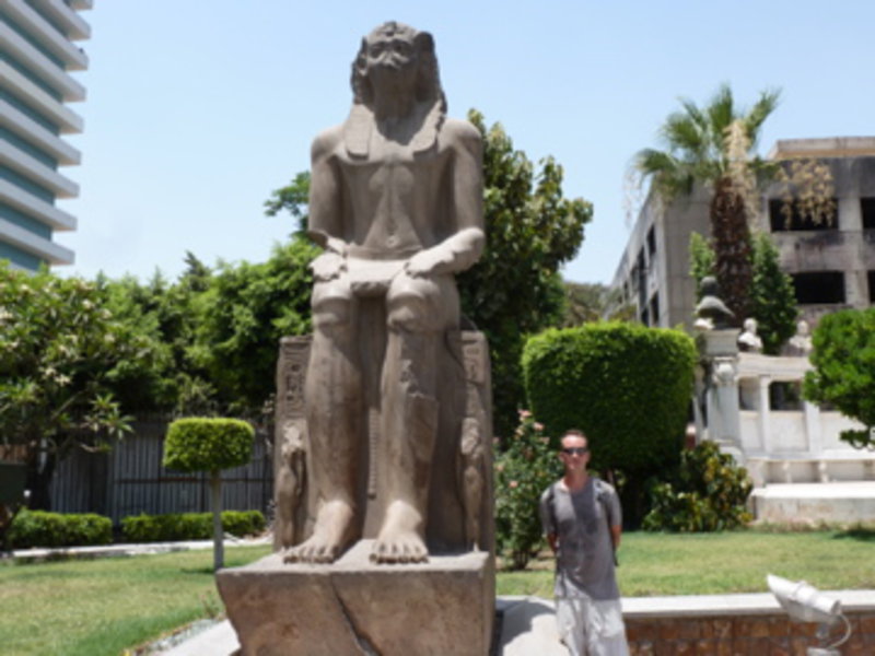 outside Egyptian Museum