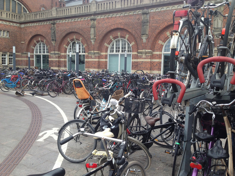 Bikes at the train station