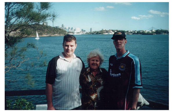 Damon, Eileen and me at Berry Reserve, North Sydney