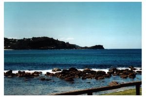Avoca Beach with The Skillion, Terrigal in distance