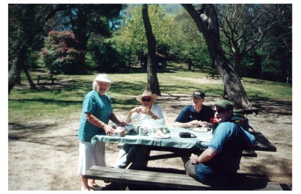 A spot of lunch at one of the picnic sites, Wentworth Falls