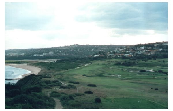 Long Reef beach, and the local links golf course