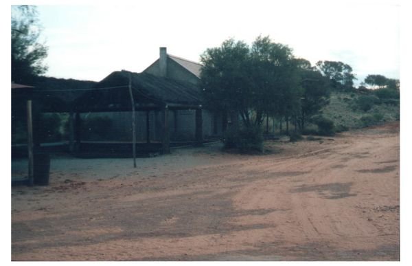 This is a cowboy movie location, complete with old shacks. It is located at the bush camp, a short walk away