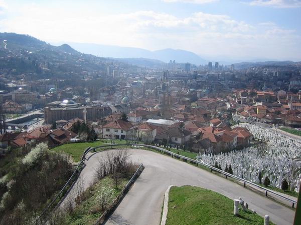 Sarajevo and it's cemetaries everywhere