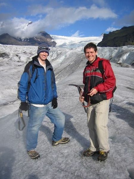 Cam and I on the Glacier