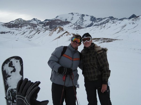 Skiing in the Andes
