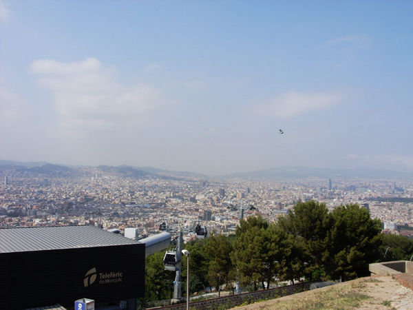 on the highest point of Montjuïc