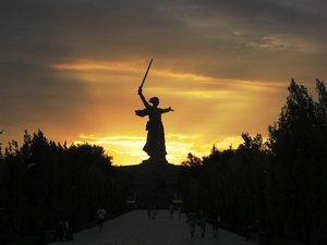 sunset over Stalingrad