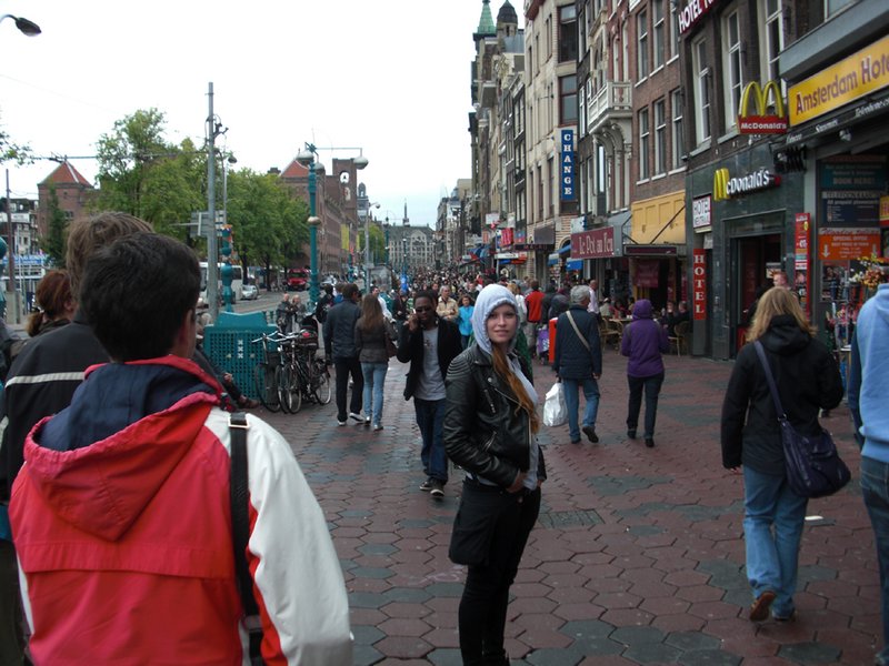 freezing cold in Amsterdam, Holland