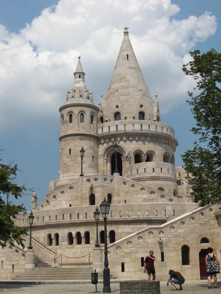 strange castle in Budapest, Hungary